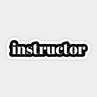 instructor Sticker